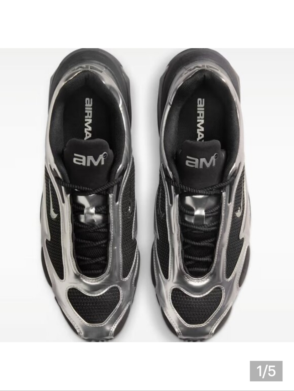 Nike Silver and Black Air Max Muse Sneakers - Picture 8 of 8